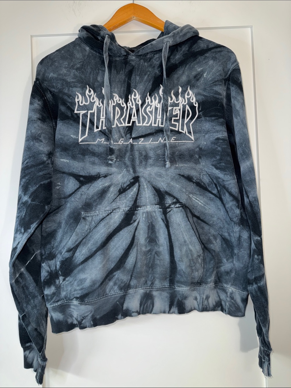 Thrasher Slate Blue Gray Tie-Dye Crewneck Sweatshirt Sz Small estimate skater